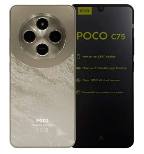 Smartphone Xiaomi Poco C75 8GB Ram 256GB 6.74'' Gold ** Versão Global